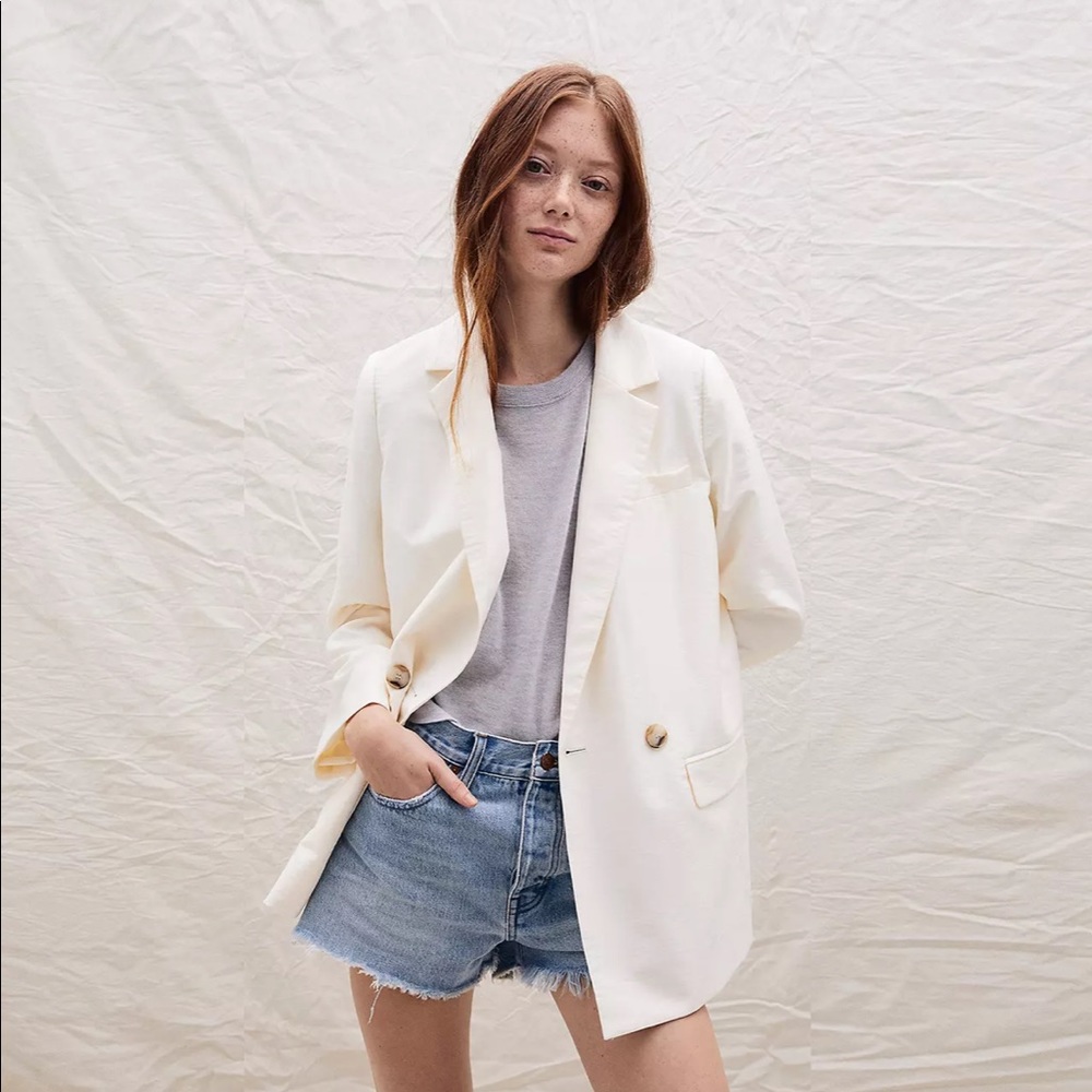 NWT Madewell Relaxed Denim Shorts in Cedarcroft Wash